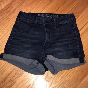 American Eagle High Waisted Denim Shorts